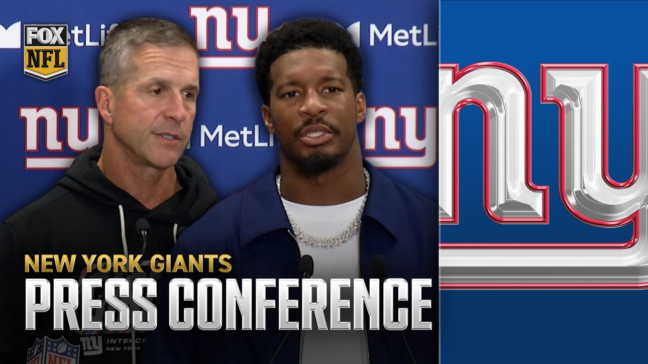 Giants' HC John Harbaugh and Jameis Winston speak after loss to Saints
