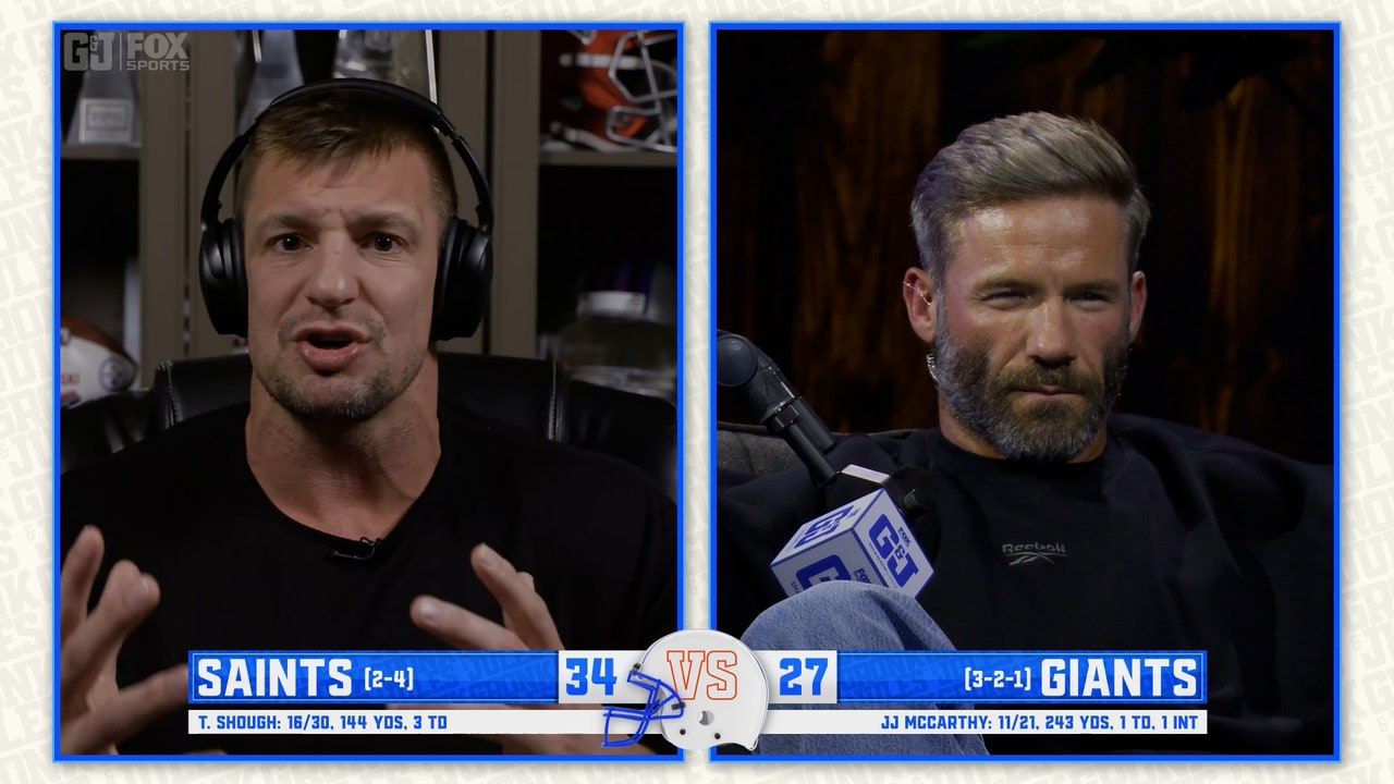 Gronk and Jules React to Saints' Holding off JJ McCarthy and the Giants