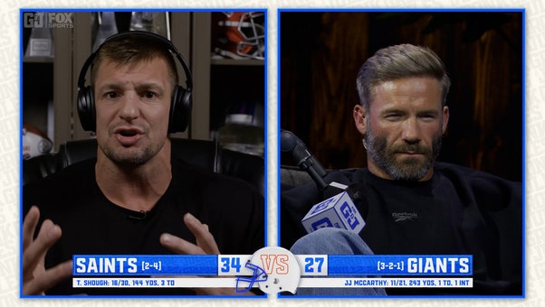 Gronk and Jules React to Saints' Holding off JJ McCarthy and the Giants