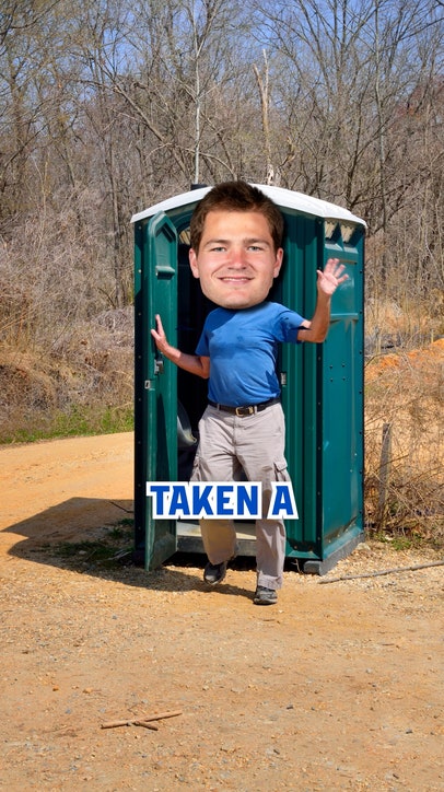 Introducing "take a dump in a porta potty" as a way to measure time in the pocket