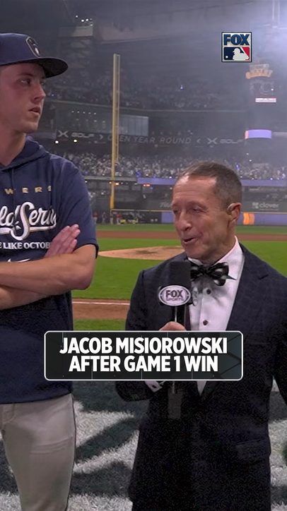 Jacob Misiorowski spoke to Ken Rosenthal  after the Brewers held on to win Game 1 of the 2026 World Series