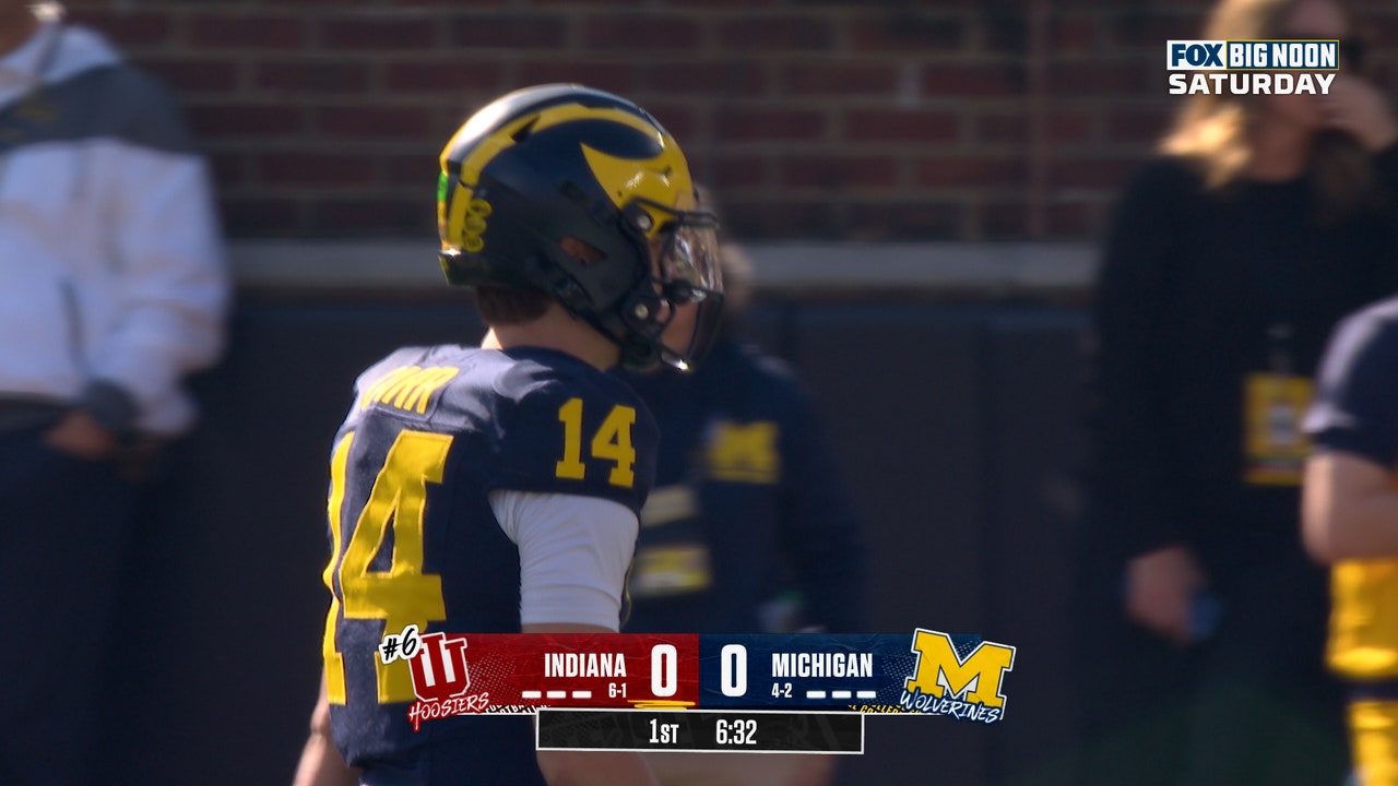 Tommy Carr’s Two First-Half Turnovers Lead to Indiana Points as Hoosiers Lead Michigan at Halftime