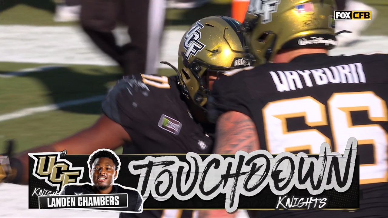 UCF's Landen Chambers rushes for a short TD, tying game vs BYU