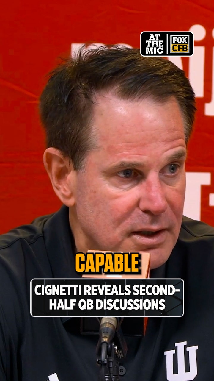 A QB change was on the table for Indiana. Curt Cignetti shares why Josh Hoover stayed in the game.