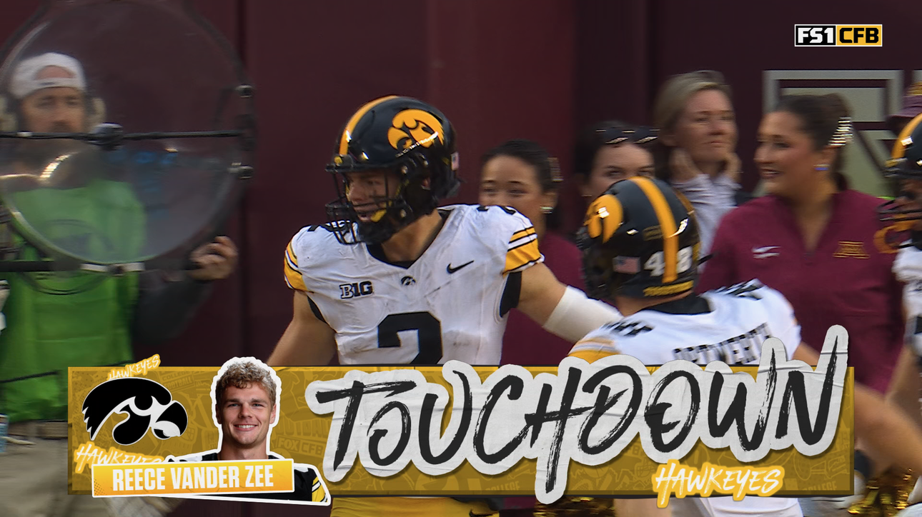 Hank Brown finds Reece Vander Zee for 37-yard TD, tying game for Iowa against Minnesota