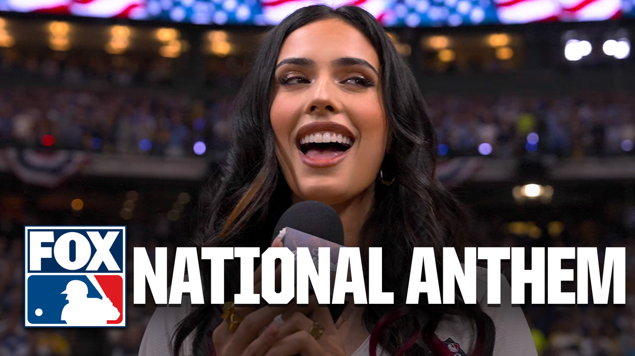 Kylie Cantrall performs National Anthem ahead of Rays vs Brewers World Series Game 2