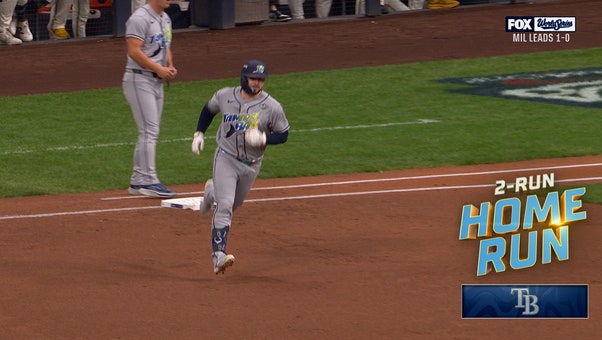 Liam Hicks CRUSHES Two-Run Homer to Cap Off Four-Run Inning as Rays Take Early Lead Over Brewers in Game 2 of World Series