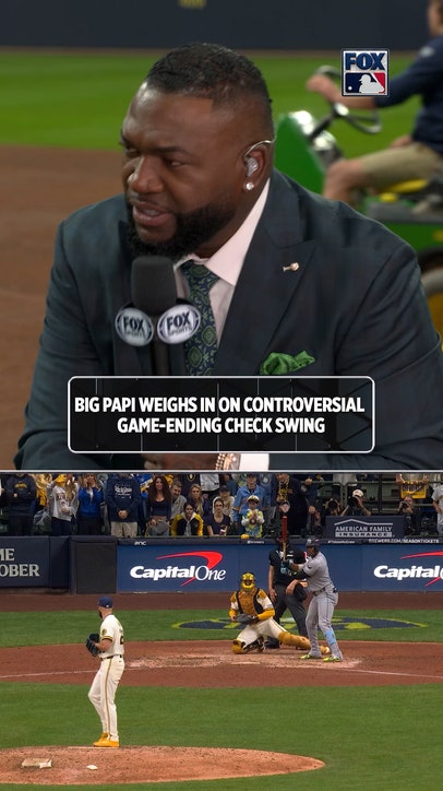 Big Papi Weighs in on Controversial Game-Ending Check Swing
