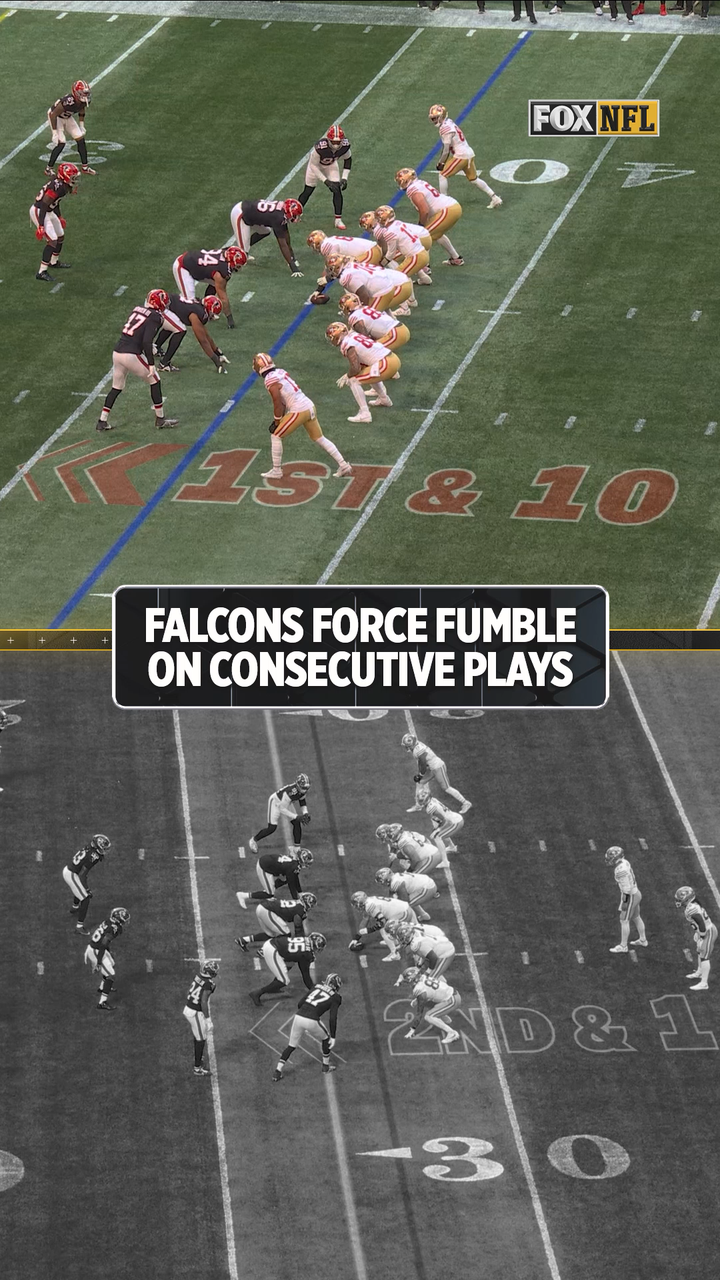 Falcons force fumble on consecutive plays | FOX Sports