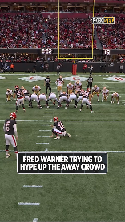 Fred Warner is trying everything he can to force a missed FG