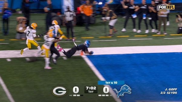 Jared Goff finds Jameson Williams for 16-yard TD, giving Lions lead over Packers | NFL Highlights