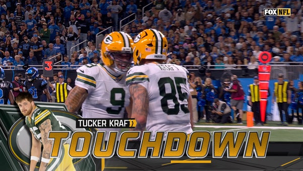 Packers' Jordan Love links up with Tucker Kraft for 14-yard TD, tying game vs Lions | NFL Highlights