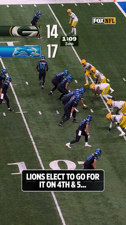 The Lions didn't take the field goal attempt here