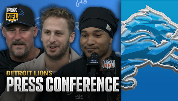 Lions’ Dan Campbell, Jared Goff & Brian Branch reflect on their hard-fought win over the Packers