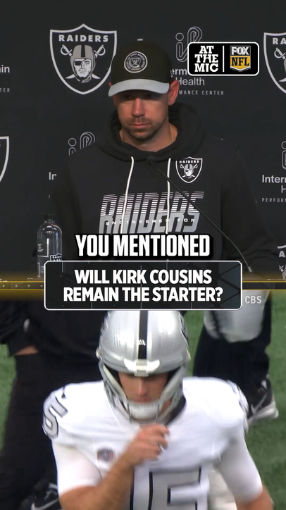 Who should be the starter for the 3-4 Raiders at this point in the season, Kirk Cousins or Fernando Mendoza?