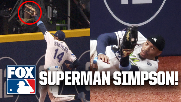 Rays' Chandler Simpson Makes EXCEPTIONAL Catch into the Wall to Keep Game Scoreless vs Brewers