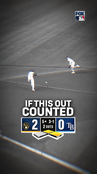 The Rays initially looked to have an inning-out. The call was then overturned, and the Brewers proceeded to score 8 runs.