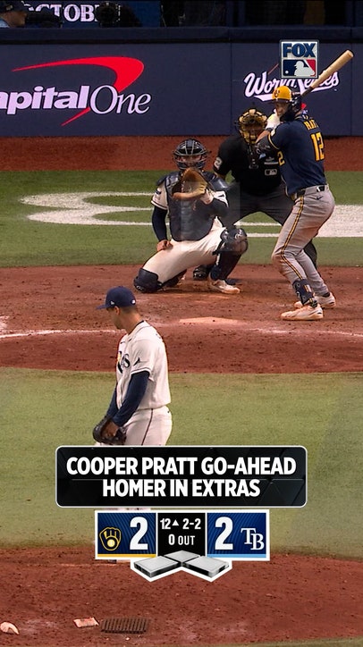 BREWERS LEAD IN GAME 4 AFTER CLUTCH HOMER FROM PRATT