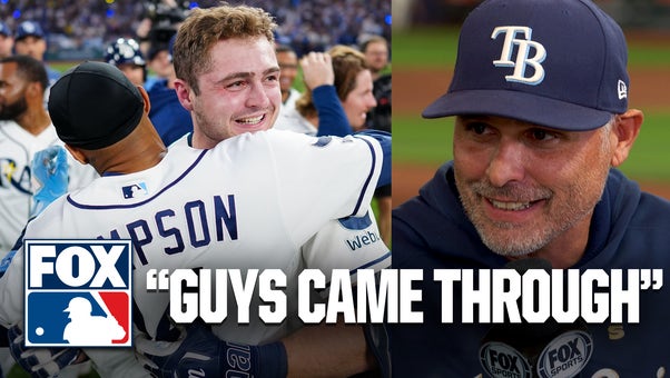Rays Manager Kevin Cash Reacts to WILD Walk-Off Win, Forcing Game 5 vs Brewers in World Series