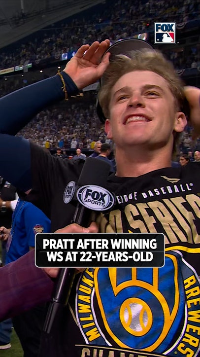 A stunned Cooper Pratt joins Tom Verducci after becoming a World Series champion