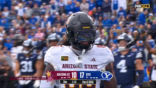 Arizona State's Anthony Miller Jr. catches a 1-yard TD, tying game vs BYU