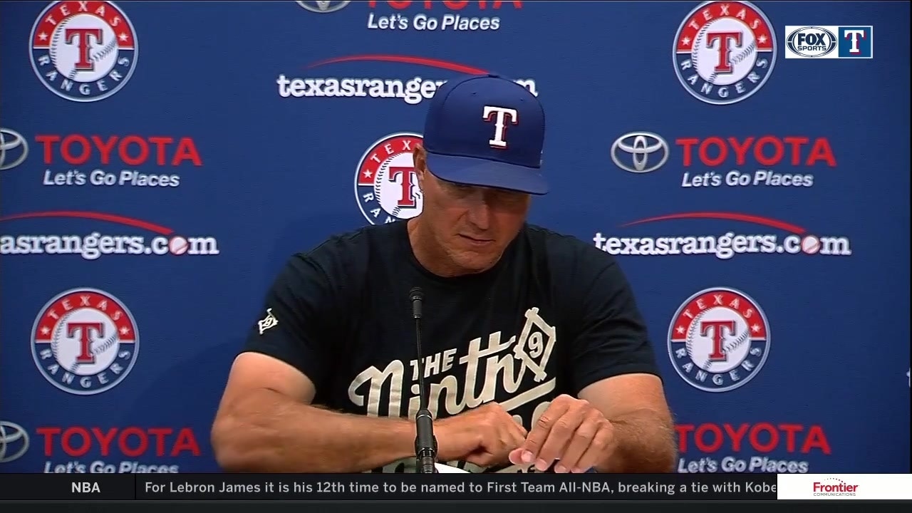 Jeff Banister talks the 8-2 loss to Royals