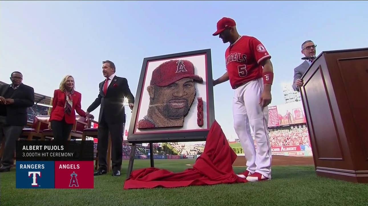 Angels, Albert Pujols celebrate his 3000th hit