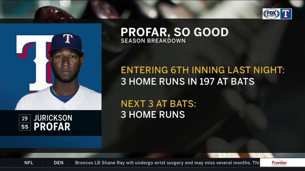 Jurickson Profar hits 3 home runs in 3 At Bats | Rangers Live
