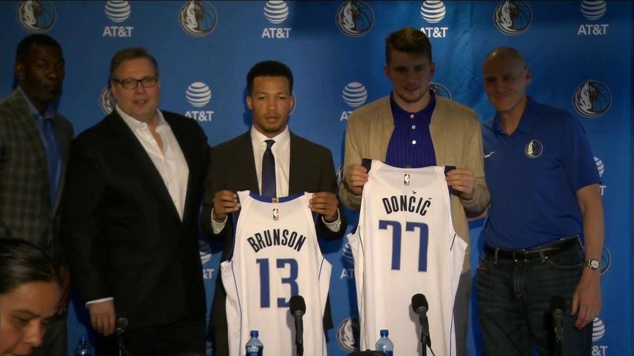 Luka Doncic and Jalen Brunson welcomed in Dallas