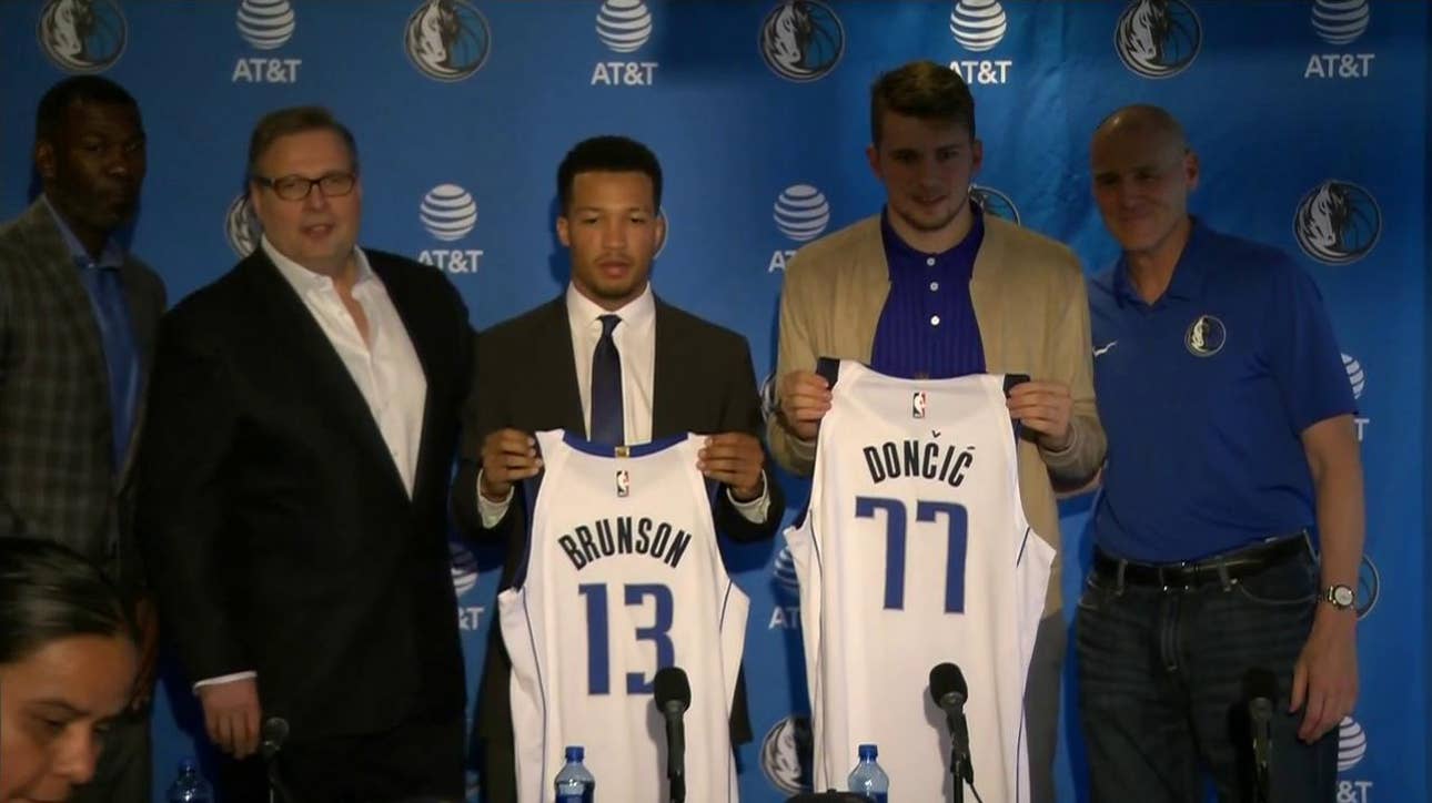 Luka Doncic and Jalen Brunson welcomed in Dallas