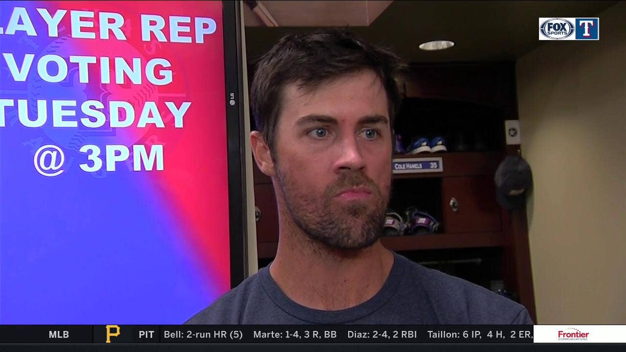Cole Hamels on Rangers comeback win against Padres