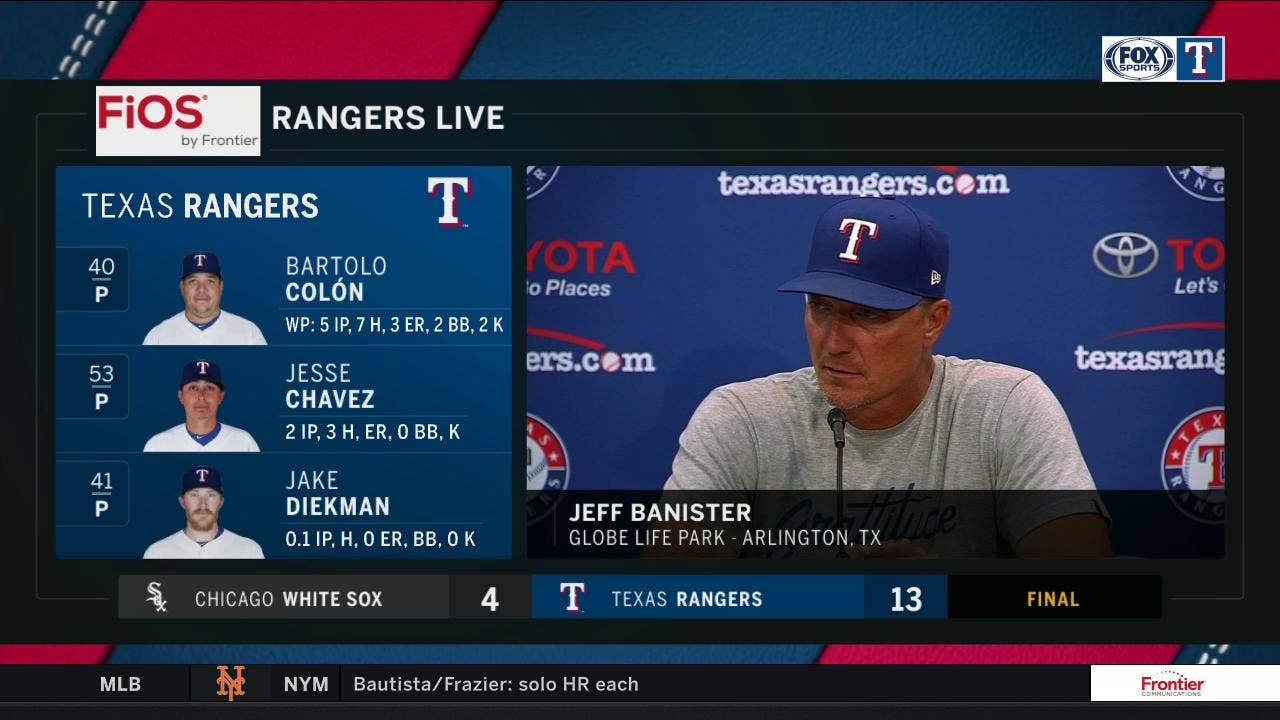 Jeff Banister on determination of Chirinos