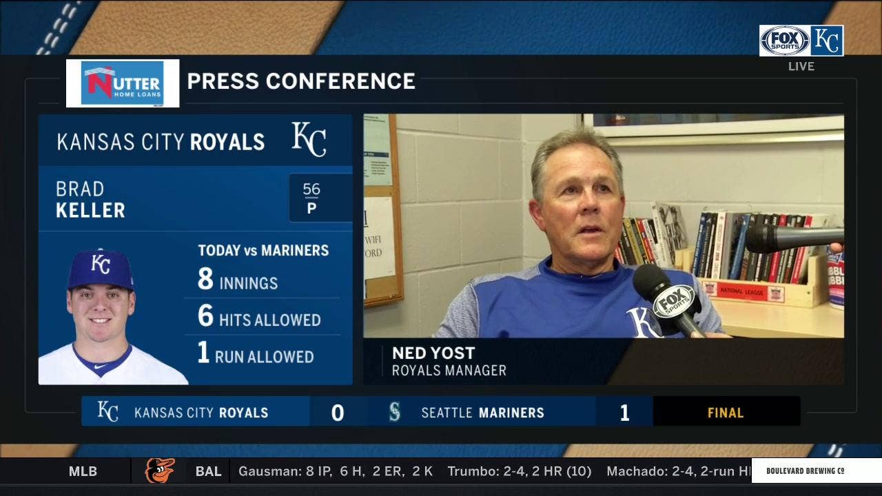 Yost on Keller: 'He's a very strong ground ball type...That's what you want'