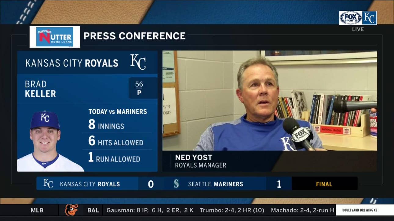 Yost on Keller: 'He's a very strong ground ball type...That's what you want'