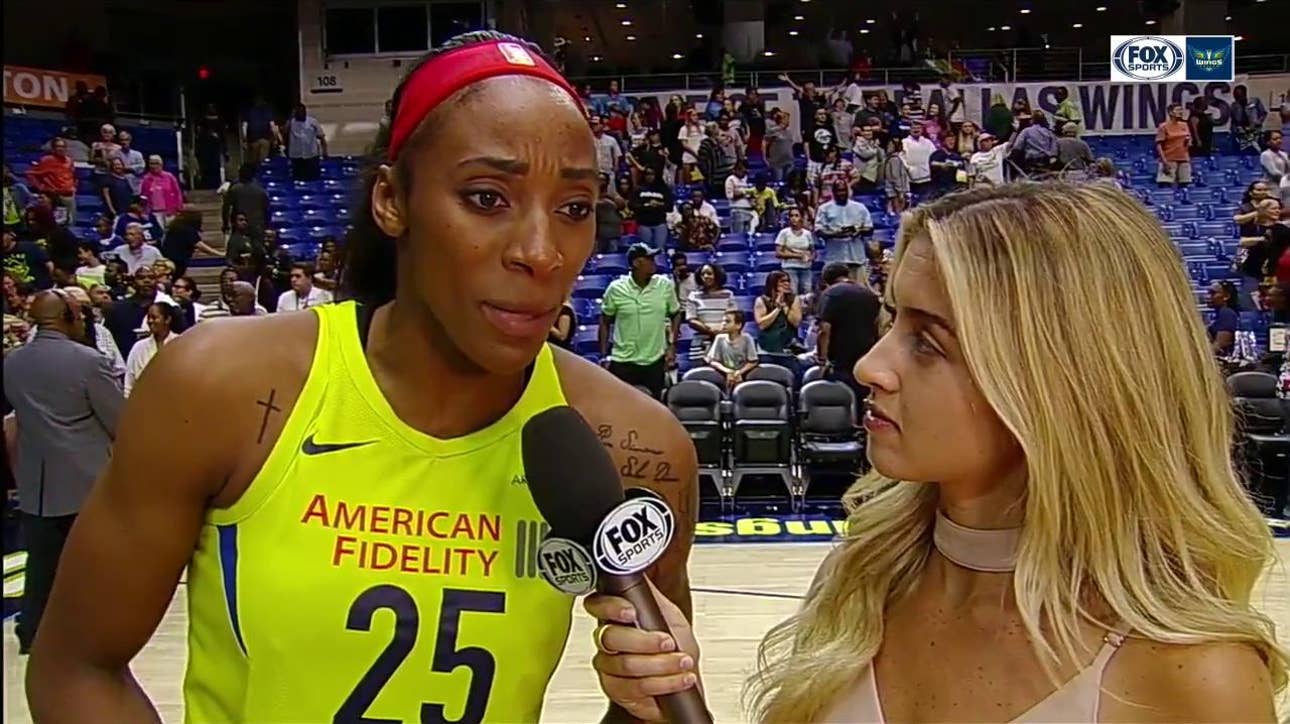 Glory Johnson on 101-72 win over Phoenix Mercury