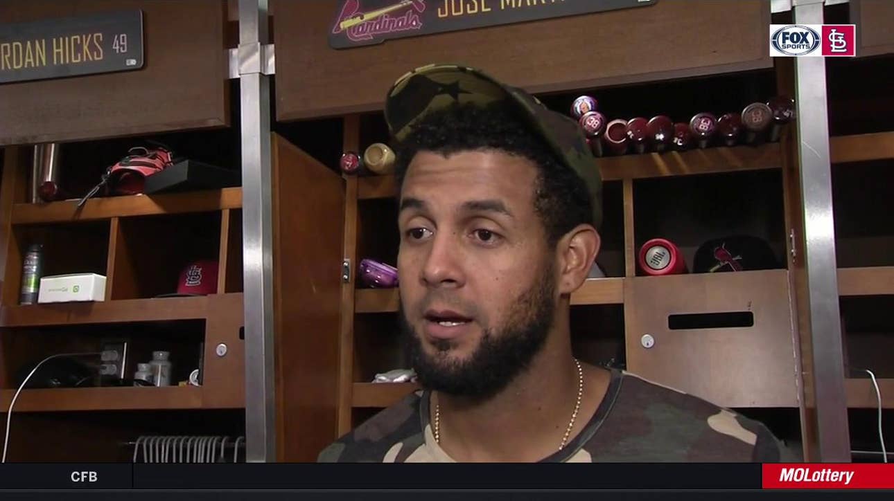 José Martínez says he felt 'great' in right field against Reds
