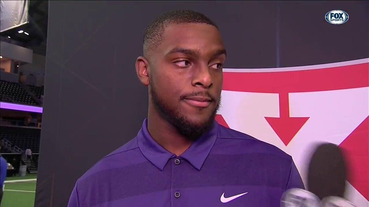 Shawn Robinson on developing chemistry with Wide Receivers | Big 12 Media Days
