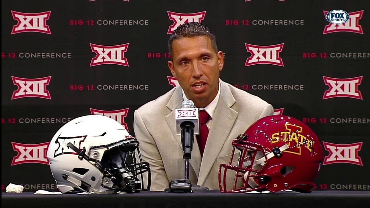 Matt Campbell on Iowa St. Running Backs | Big 12 Media Days