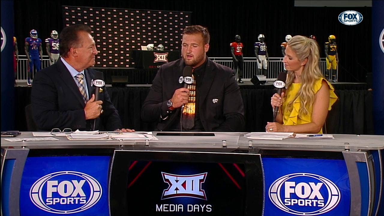 Dalton Risner Joins the Set | Big 12 Media Days