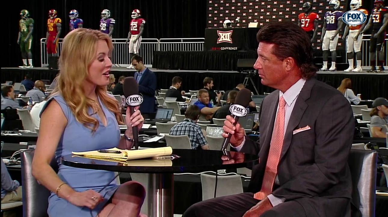 Mike Gundy on what RB Justice Hill brings | Big 12 Media Days