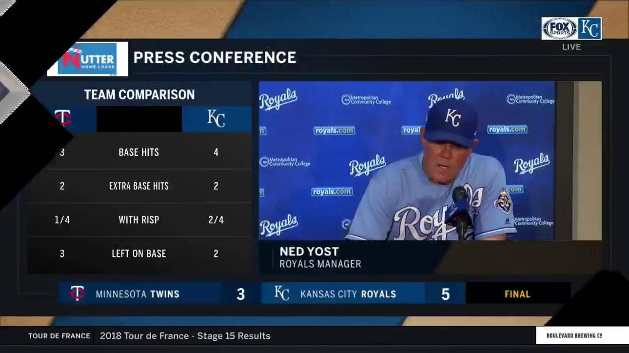 Yost on Butera's inside-the-park homer: 'It looked like he was running underwater'