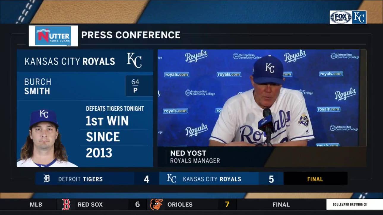 Yost on Burch Smith: 'He's got a starter's mentality'