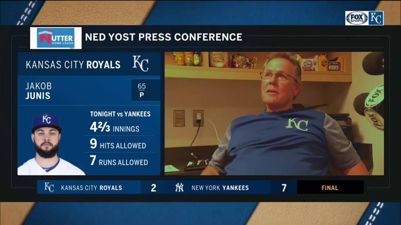 Yost on Junis' start: ' I didn't feel like Jake was exceptionally sharp'