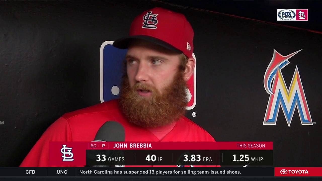 John Brebbia on why he wears a protective hat insert