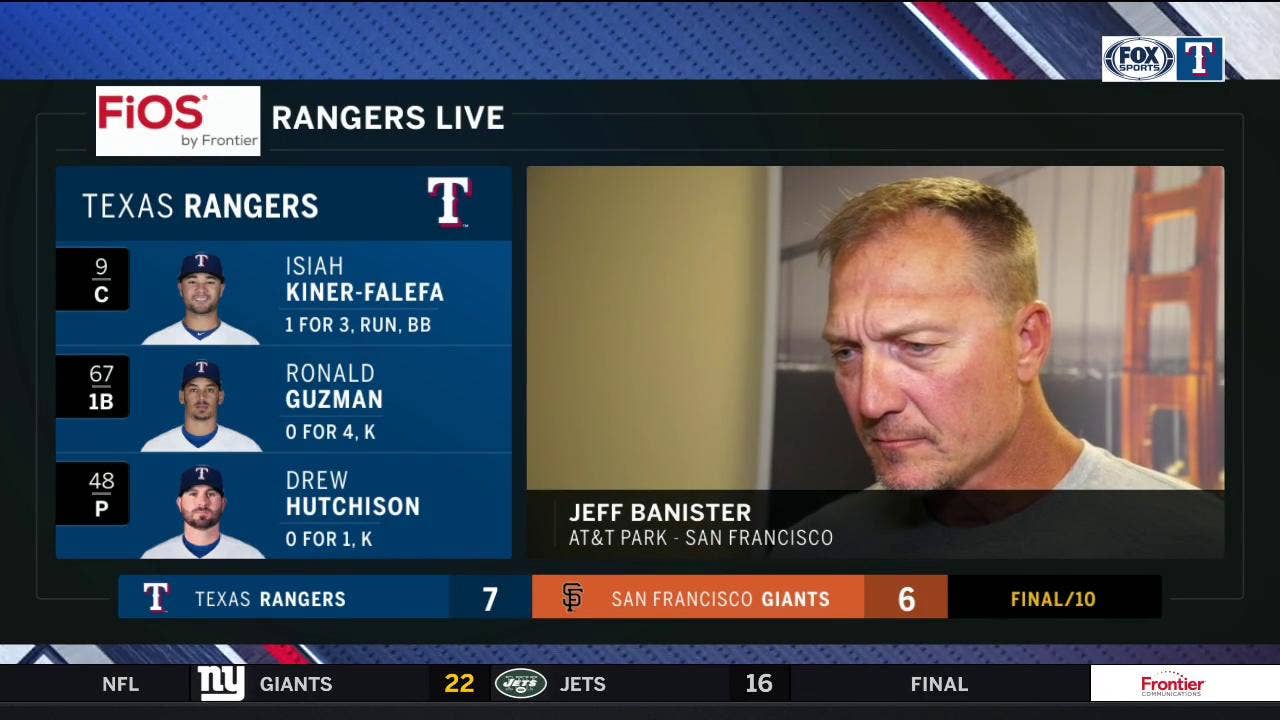 Banister on Cory Gearrin's outing in the win over Giants