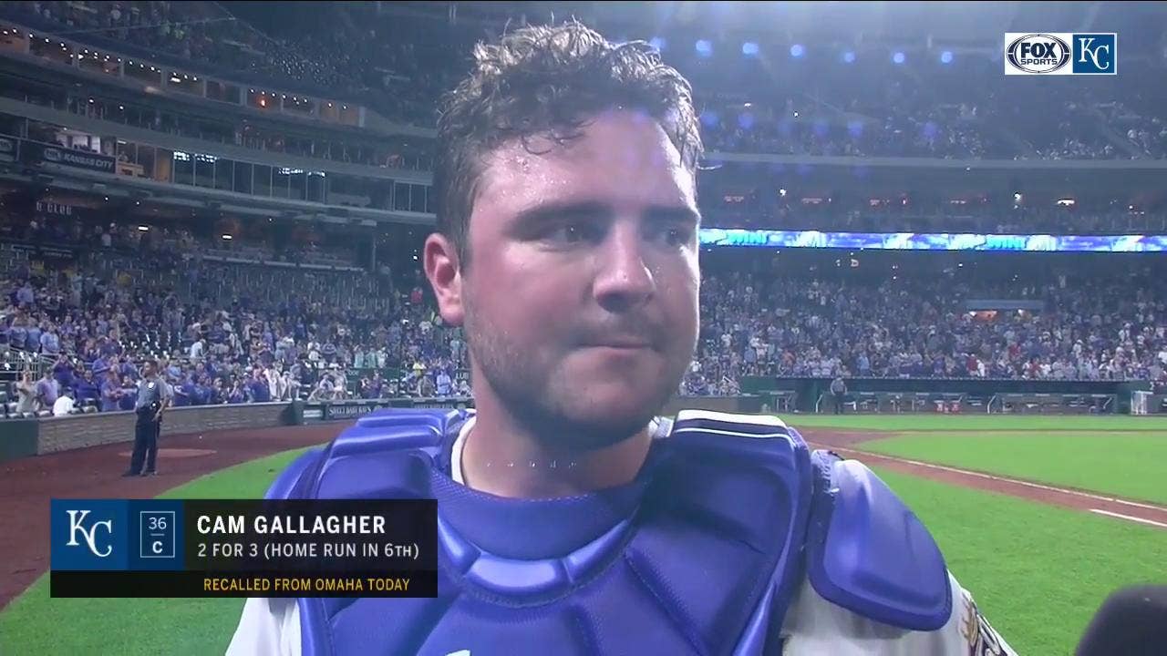 Gallagher on his homer: 'I was honestly just trying to get a pitch to hit'