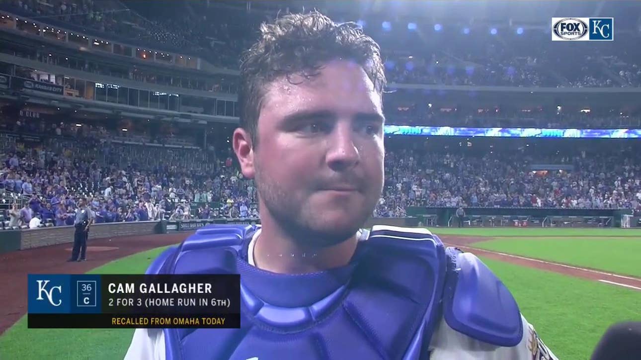 Gallagher on his homer: 'I was honestly just trying to get a pitch to hit'