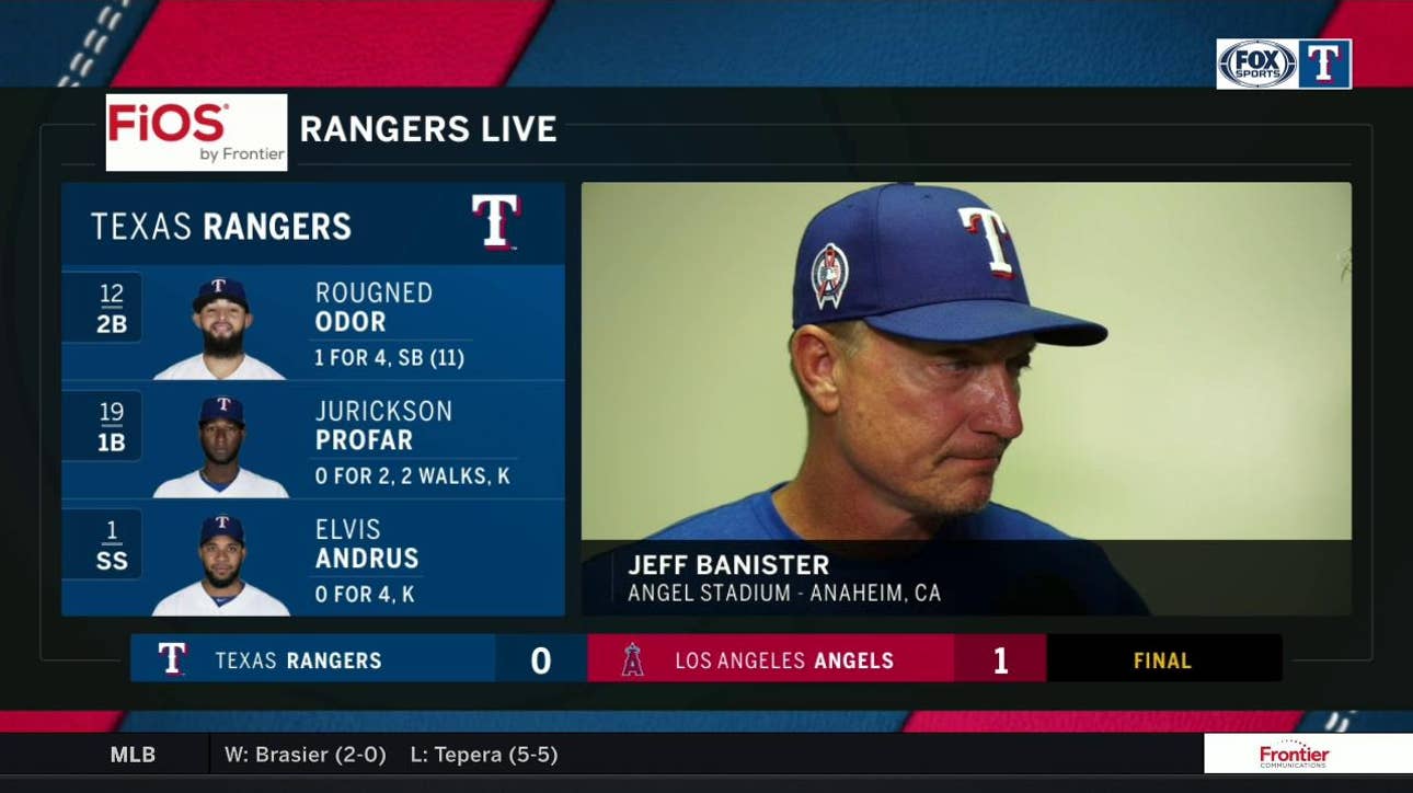 Banister talks Adrian Sampson's start in loss to LA
