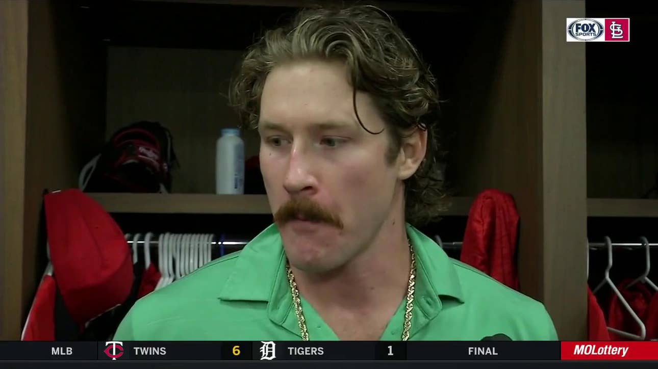 Mikolas on batting in the first inning: 'I didn't even have my batting gloves ready'