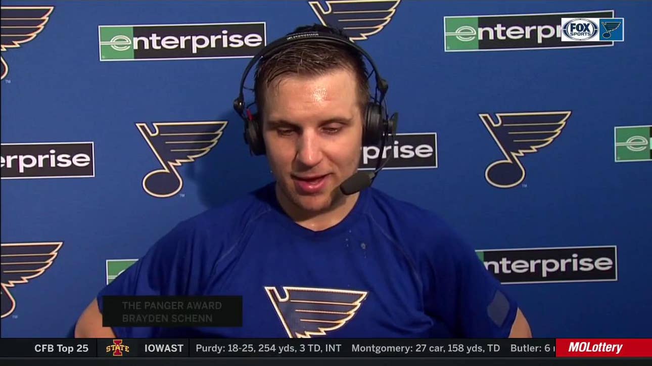 Brayden Schenn on the Blues' defensive miscues against Blackhawks